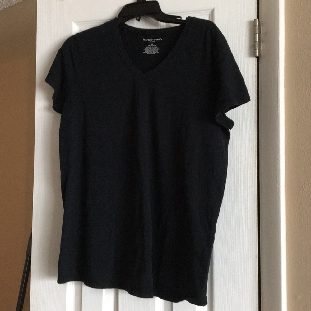 Liz lange black xl maternity top v neck